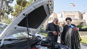 Der iranische Präsident besucht iranische vollelektrische Hybridautos