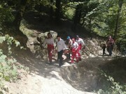 ۲ خانم از ارتفاعات آبشار شیرآباد گلستان سقوط کردند
