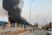 آتش سوزی در شهرک صنعتی آبادان خاموش شد