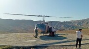 نخستین امداد هوایی در روستاهای سخت گذر چناران خراسان رضوی اجرا شد+فیلم