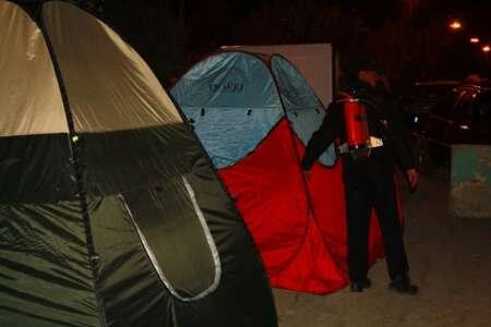مسافران چادرنشین در شورابیل اردبیل دچار گازگرفتگی شدند