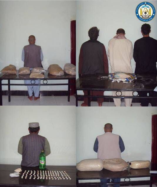 شش تن فروشنده مواد مخدر در هرات بازداشت شدند