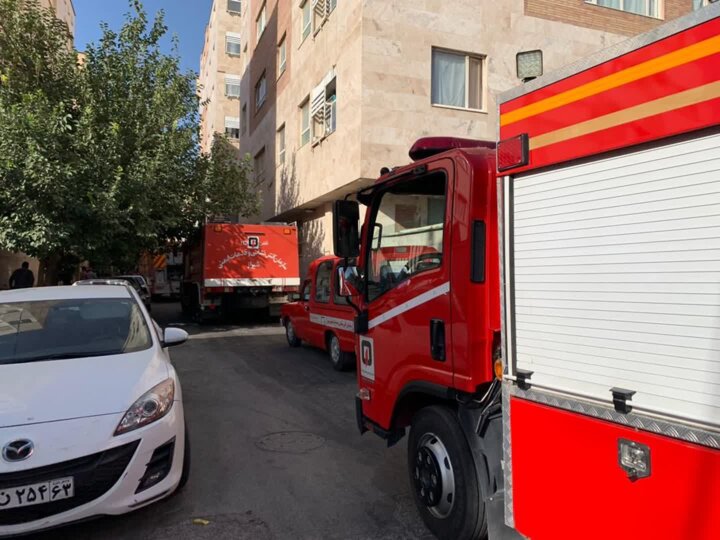 ۱۰ نفر براثر آتشسوزی در شیراز دچار مسمومیت با مونوکسیدکربن شدند
