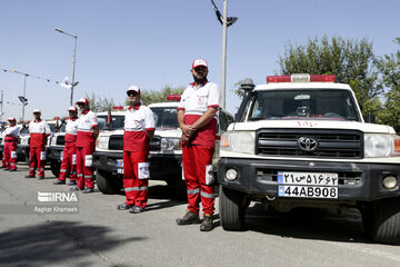 Red Crescent caravan seen off before Arbaeen walk