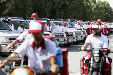 Red Crescent caravan seen off before Arbaeen walk