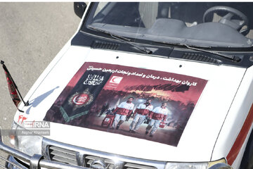 Red Crescent caravan seen off before Arbaeen walk