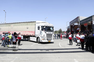 Red Crescent caravan seen off before Arbaeen walk