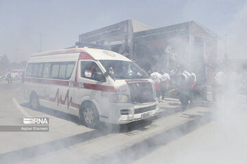 Red Crescent caravan seen off before Arbaeen walk