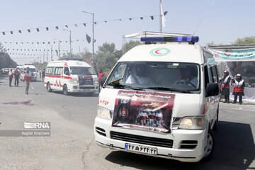 Red Crescent caravan seen off before Arbaeen walk