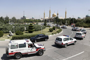 Red Crescent caravan seen off before Arbaeen walk