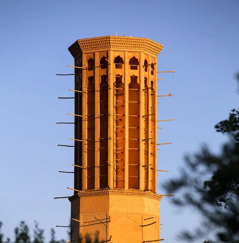 باغ دولت آباد یزد با بلندترین بادگیر جهان