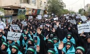  راهپیمایی «دختران زینبی بانوان حسینی» در قم برگزار شد