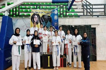 ۱۴ مدال بانوان کاراته کا خراسان جنوبی در مسابقات کشوری