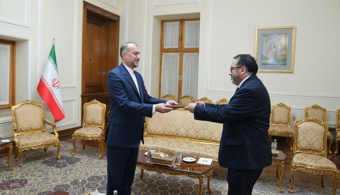 New ambassadors submit copies of credentials to Iran FM