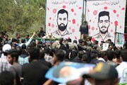 پیکر ۲ شهید مُدافع امنیت در اصفهان تشییع شد+فیلم