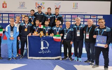 L'équipe iranienne de lutte gréco-romaine a remporté la 2e place au Festival international du sport universitaire en Russie