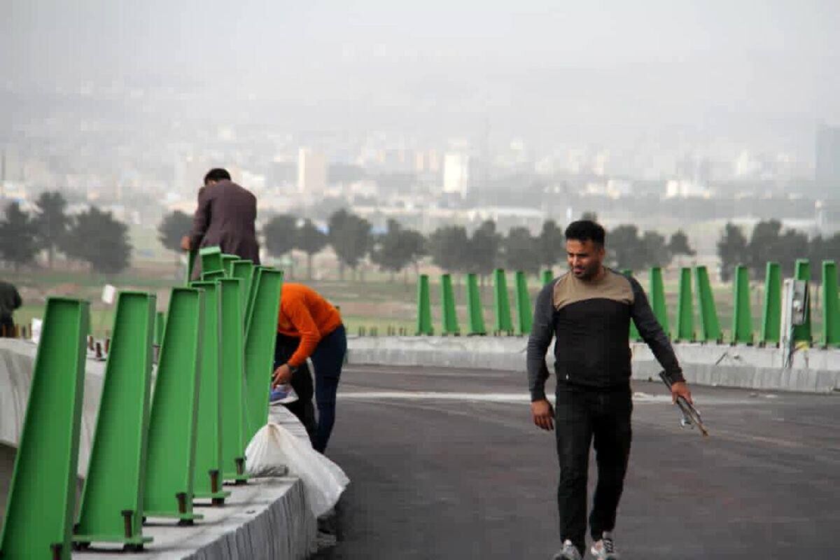 لاین جنوب به شمال تقاطع سپاه پاسداران کرمانشاه بازگشایی شد