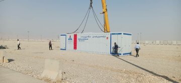 چهارمین جایگاه سیار عرضه نفت گاز در پایانه مرزی مهران نصب شد
