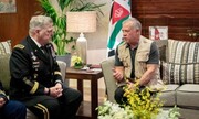 گفت وگوی شاه اردن و رئیس ستاد مشترک نیروهای مسلح آمریکا