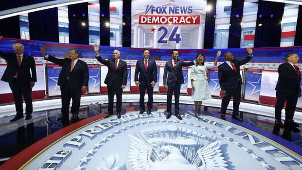 اولین مناظره انتخاباتی جمهوری خواهان؛ غیبت ترامپ و پیشتازی کاندیدای جوان هندی تبار اولین مناظره انتخاباتی جمهوری خواهان؛ غیبت ترامپ و پیشتازی کاندیدای جوان هندی تبار