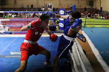 Provincial boxing games in northeast Iran