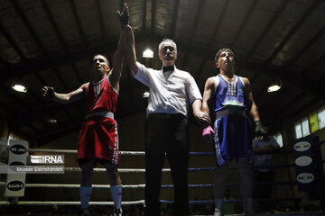 Provincial boxing games in northeast Iran