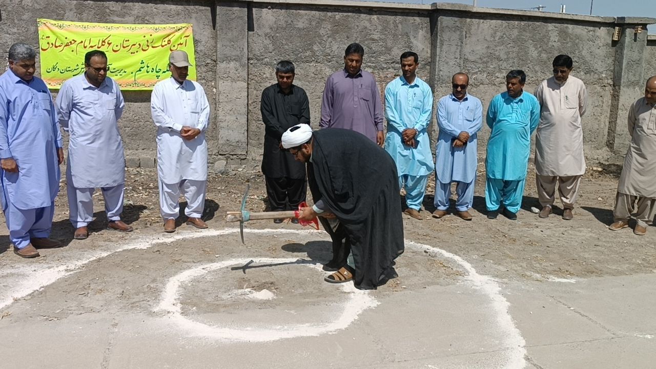 کلنگ ساخت مدرسه ۶ کلاسه در بخش جلگه چاه هاشم بر زمین زده شد 