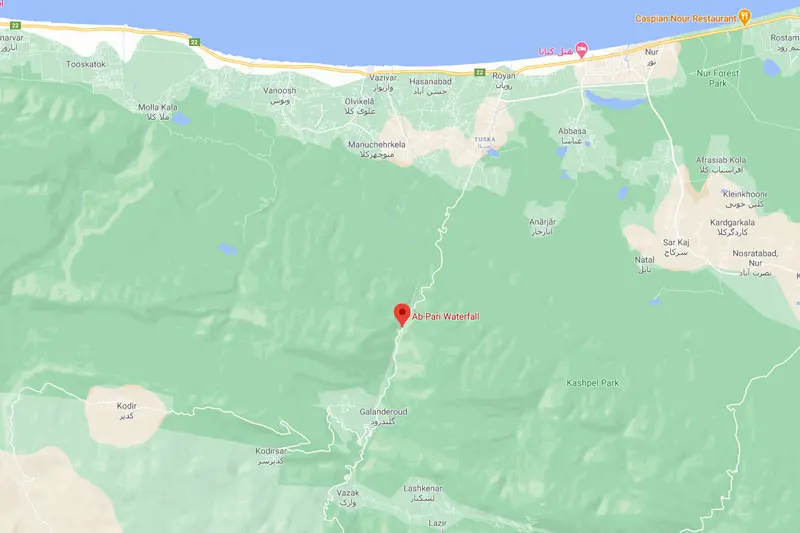 آبشار آب پری مازندران؛ فرشتهای در میان جنگل