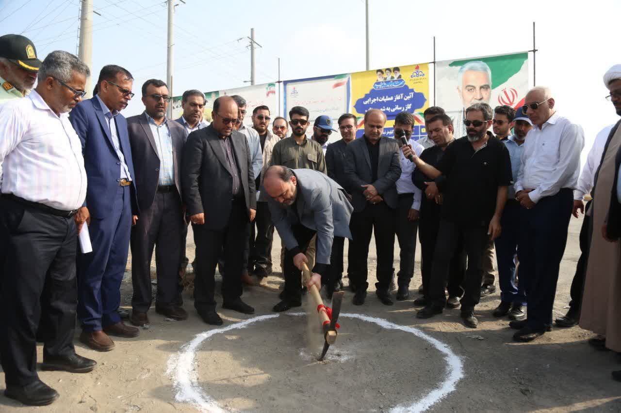 عملیات گازرسانی به شهر میناب آغاز شد