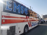 اورژانس یزد، پنج آمبولانس‌اتوبوس به مرز چذابه اعزام کرد