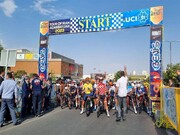 مرحله چهارم تور دوچرخه‌سواری ایران - آذربایجان از تبریز به سمت اردبیل آغاز شد