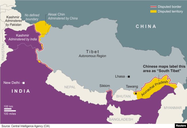 هند به نقشه جدید چین اعتراض کرد