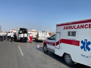 واژگونی سرویس کارکنان یک شرکت تولیدی در اصفهان ۱۳ مصدوم برجا گذاشت