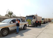 ۱۴ دستگاه ماشین‌آلات راهداری بوشهر به مرز مهران اعزام شد