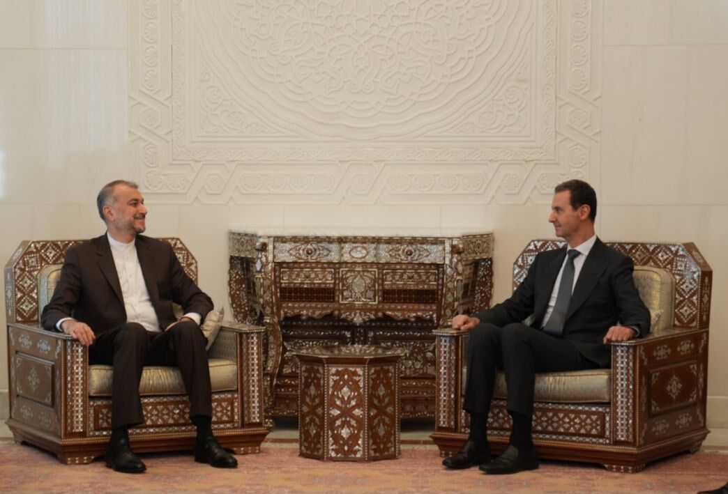Amir Abdolahian y Bashar Al-Asad se reúnen en Damasco