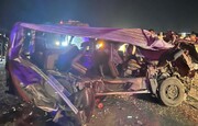 ۱۶ زائر ایرانی و افغانستانی در سانحه رانندگی جان باختند