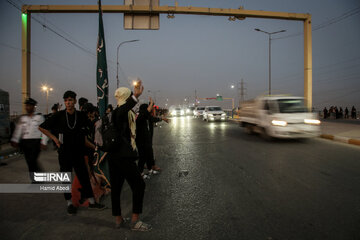 Arbaeen pilgrims in Iraq's Al Diwaniyah