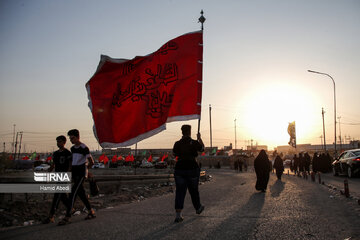 Arbaeen pilgrims in Iraq's Al Diwaniyah