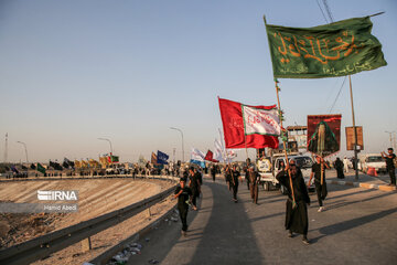 Arbaeen pilgrims in Iraq's Al Diwaniyah