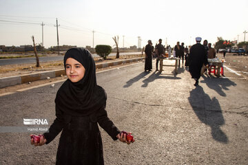 Arbaeen pilgrims in Iraq's Al Diwaniyah