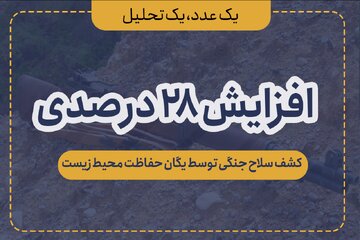 افزایش ۲۸ درصدی کشف سلاح جنگی توسط یگان حفاظت محیط زیست