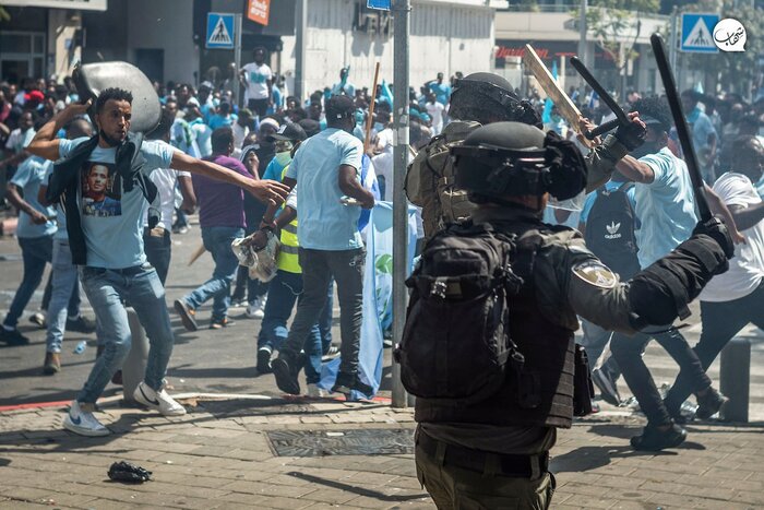 رژیم اسرائیل در شوک اعتراض آفریقایی‌تبارها/پلیس تل‌آویو: انتظار این میزان خشونت را نداشتیم