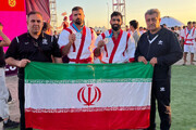 ميداليتان حصاد المنتخب الإيراني في كأس العالم للمصارعة في كازاخستان