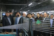مسئولان قضایی کرمان به یک کارخانه نساجی رفتند