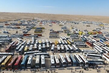انتقال زوار به استان های مختلف با یک هزار و ۱۴۵ دستگاه اتوبوس از پایانه برکت
