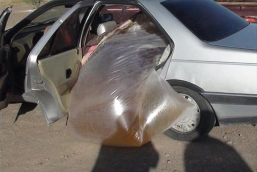 فیتیله‌های آتش زا از یک خودروی شوتی در زنجان کشف شد