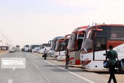 ۸۰ دستگاه اتوبوس آماده انتقال زائران از مرز عراق به خراسان‌شمالی شد