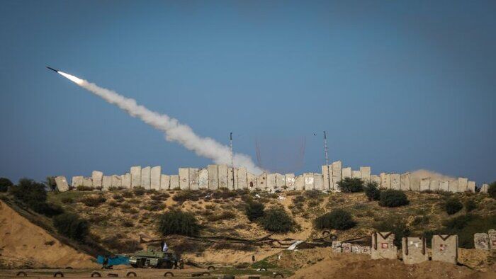 Palestinian resistance forces test-fire new missiles