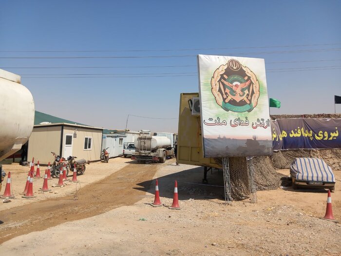 خدمات رسانی پدافند نیروی هوایی ارتش در مهران با استقرار چهار موکب
