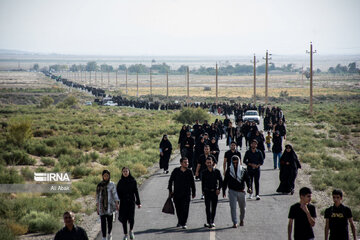 Tehraníes participan en caminata simbólica de Arbaín